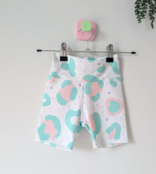 Pastel Leopard Bike Short