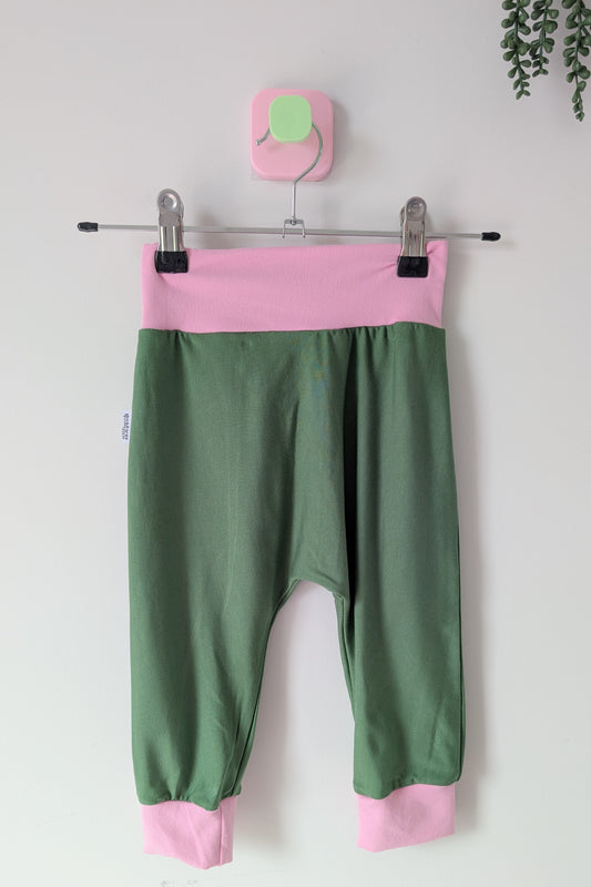 Harem Pant Green Pink